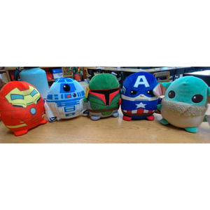 NWT 5 Marvel Plush Star Wars Super Heros